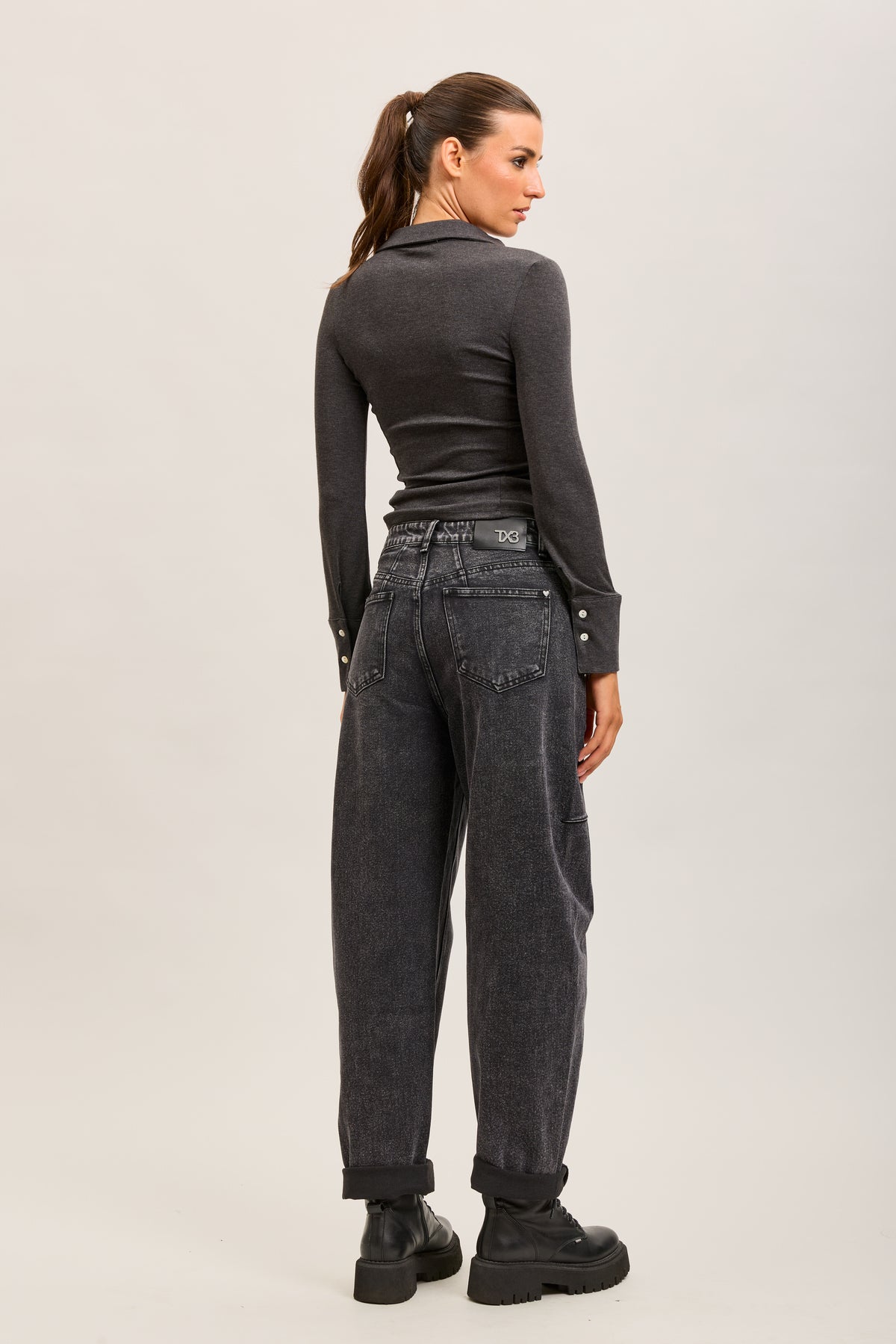 Toxik3 pantalon jean balloon denim stretch