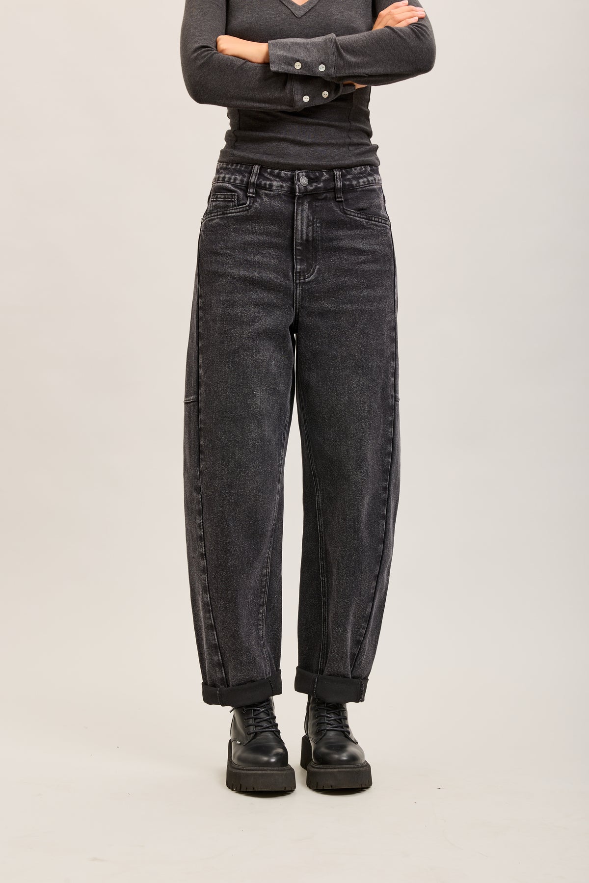 Toxik3 pantalon jean balloon denim stretch