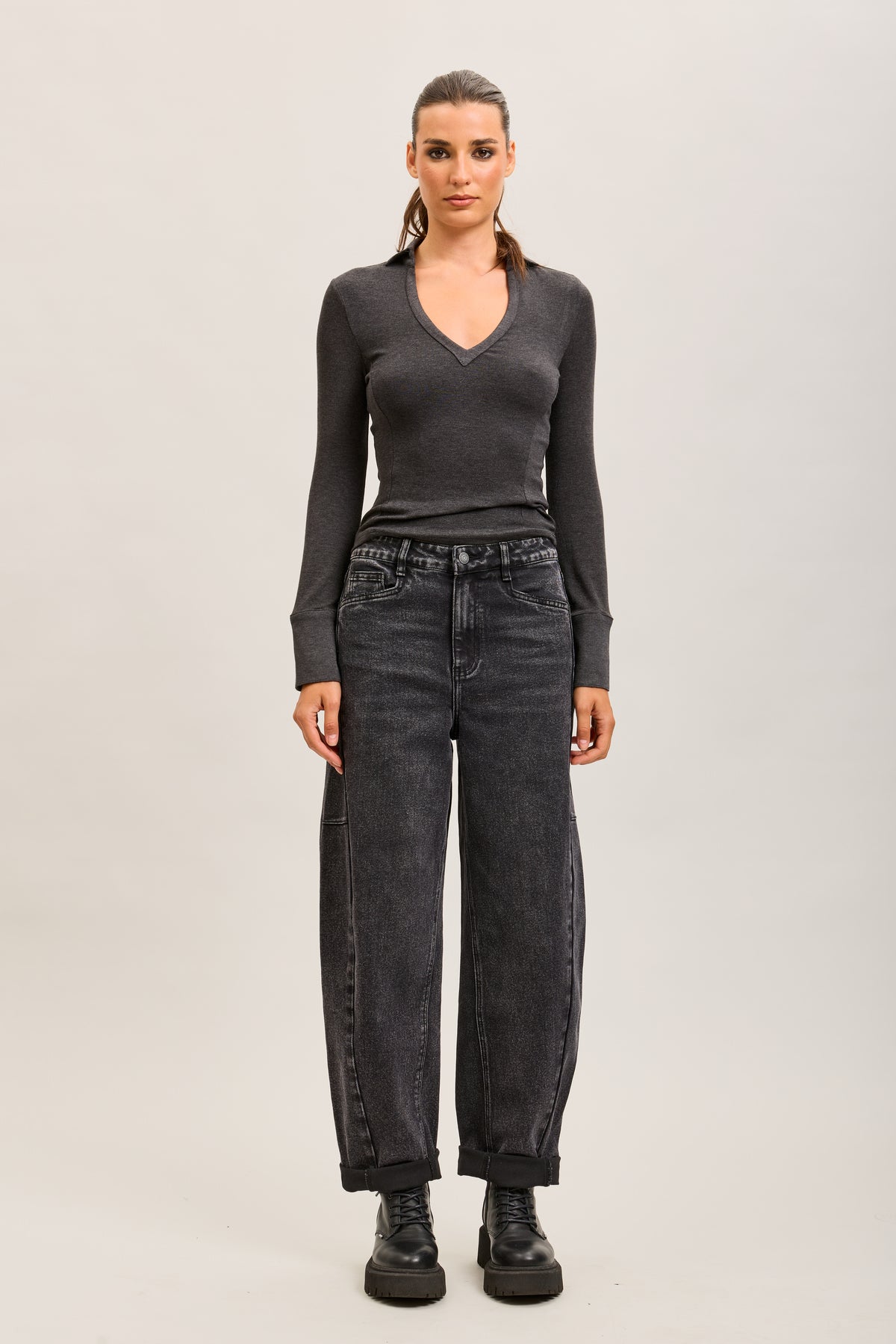Toxik3 pantalon jean balloon denim stretch