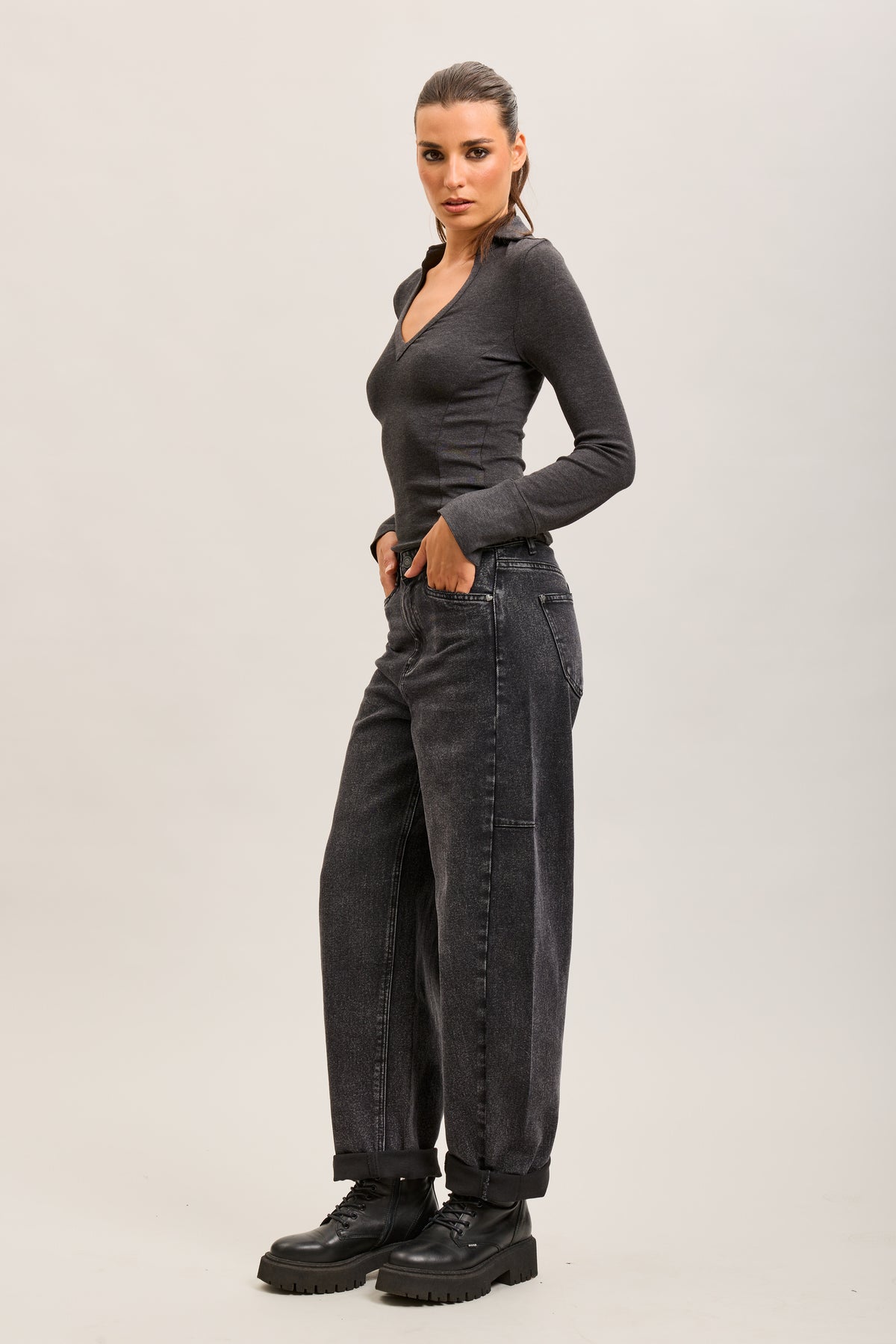 Toxik3 pantalon jean balloon denim stretch