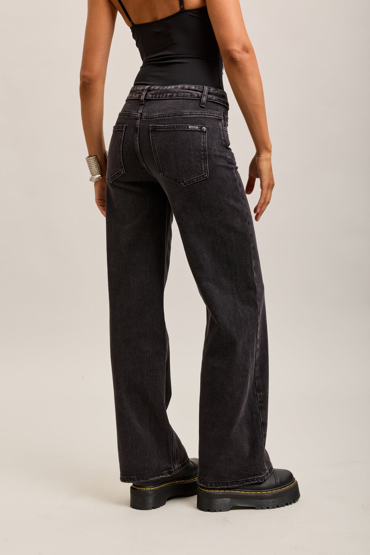 Toxik3 pantalon jean droit denim stretch taille inversé