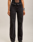 Toxik3 pantalon jean droit denim stretch taille inversé