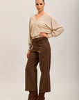 Toxik3 straight cropped denim stretch jean pants with belt
