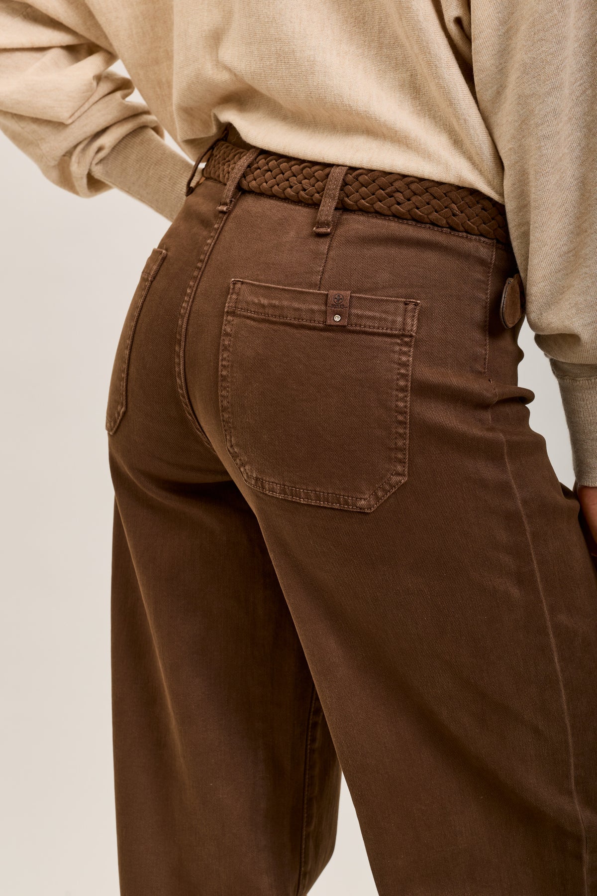 Toxik3 straight cropped denim stretch jean pants with belt