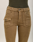 Toxik3 stretch denim bootcut jean pants buttoned pockets