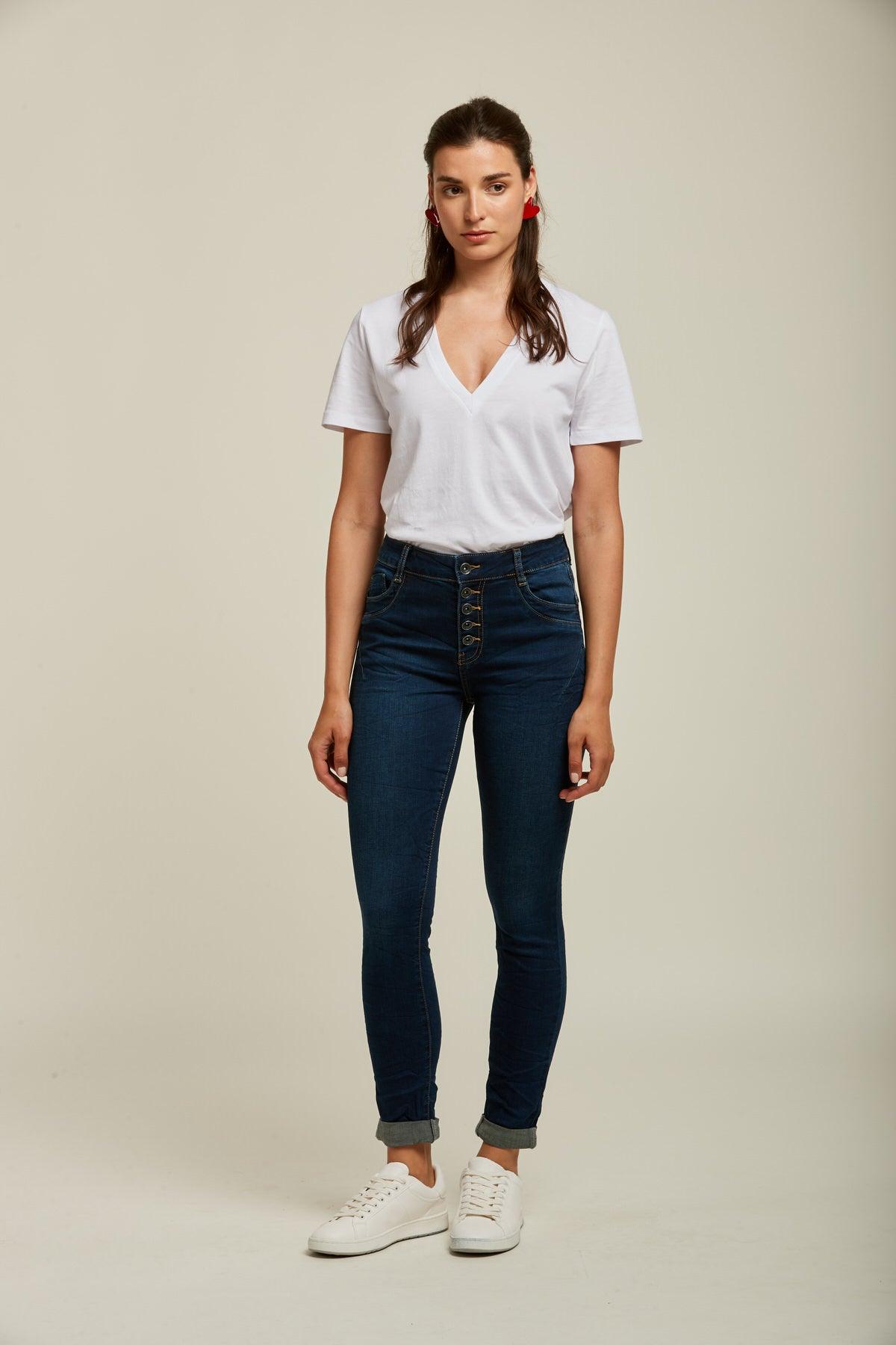 Jean froissé long à ourlet - Eden - TOXIK3