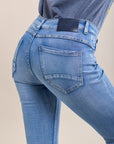 Toxik3 super stretch creased slim jeans with cuffed buttons - essential collection