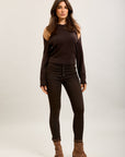 Toxik3 super stretch creased slim jeans with cuffed buttons - essential collection