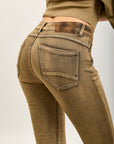 Toxik3 super stretch creased slim jeans with cuffed buttons - essential collection