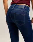 Toxik3 super stretch wrinkled slim denim jean pants with cuffed buttons