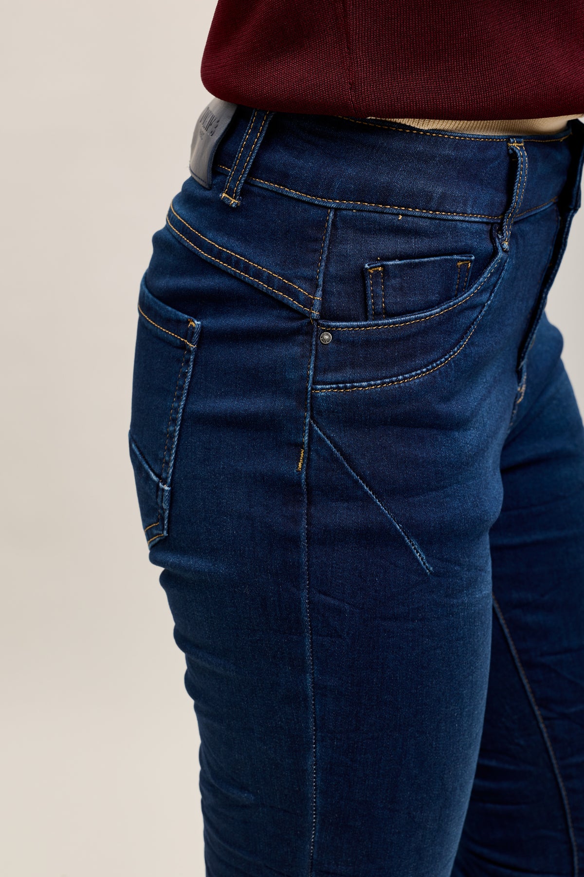 Toxik3 super stretch wrinkled slim denim jean pants with cuffed buttons