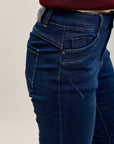 Toxik3 super stretch wrinkled slim denim jean pants with cuffed buttons