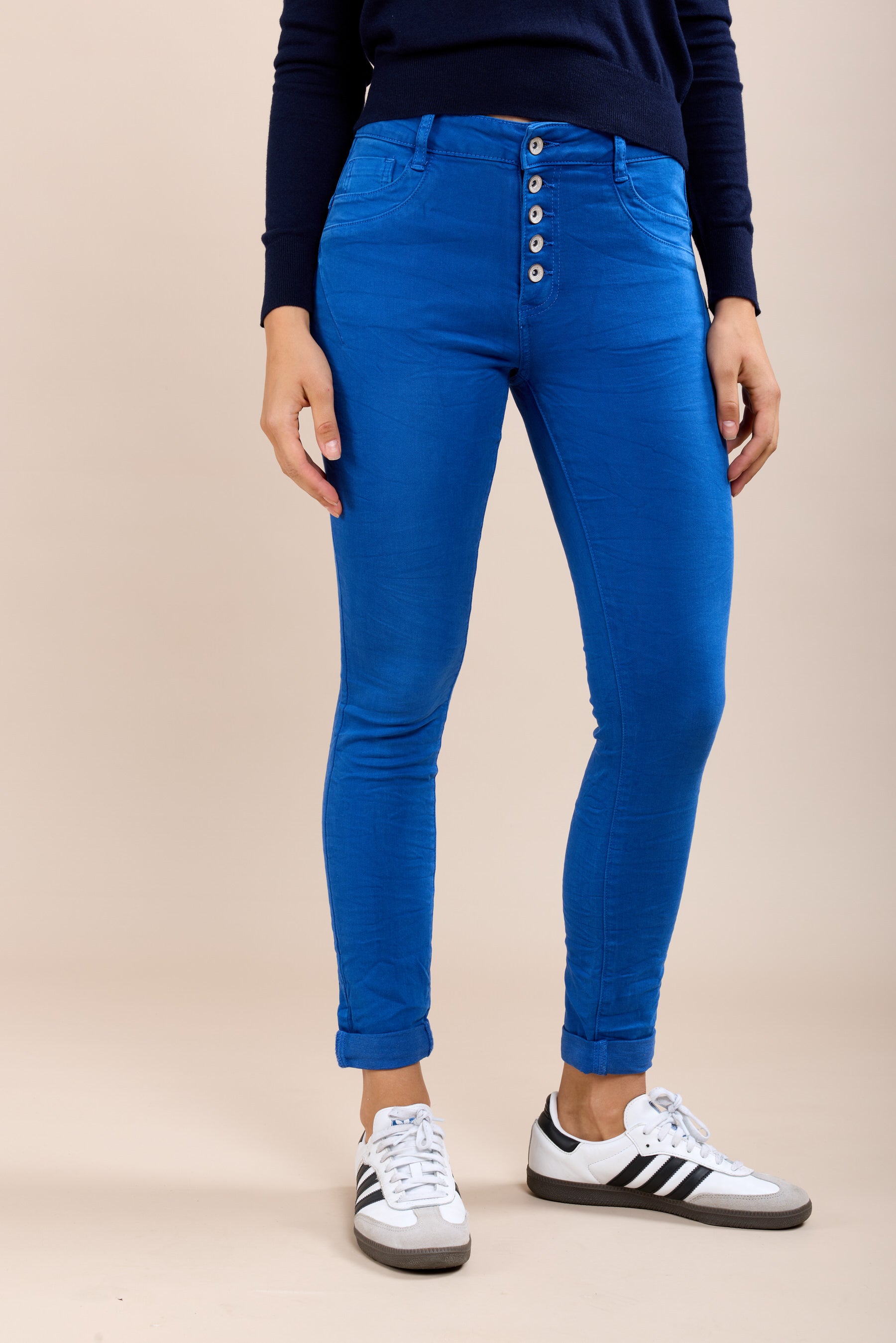 Toxik3 Slim Super Stretch Pants verpletterd effect