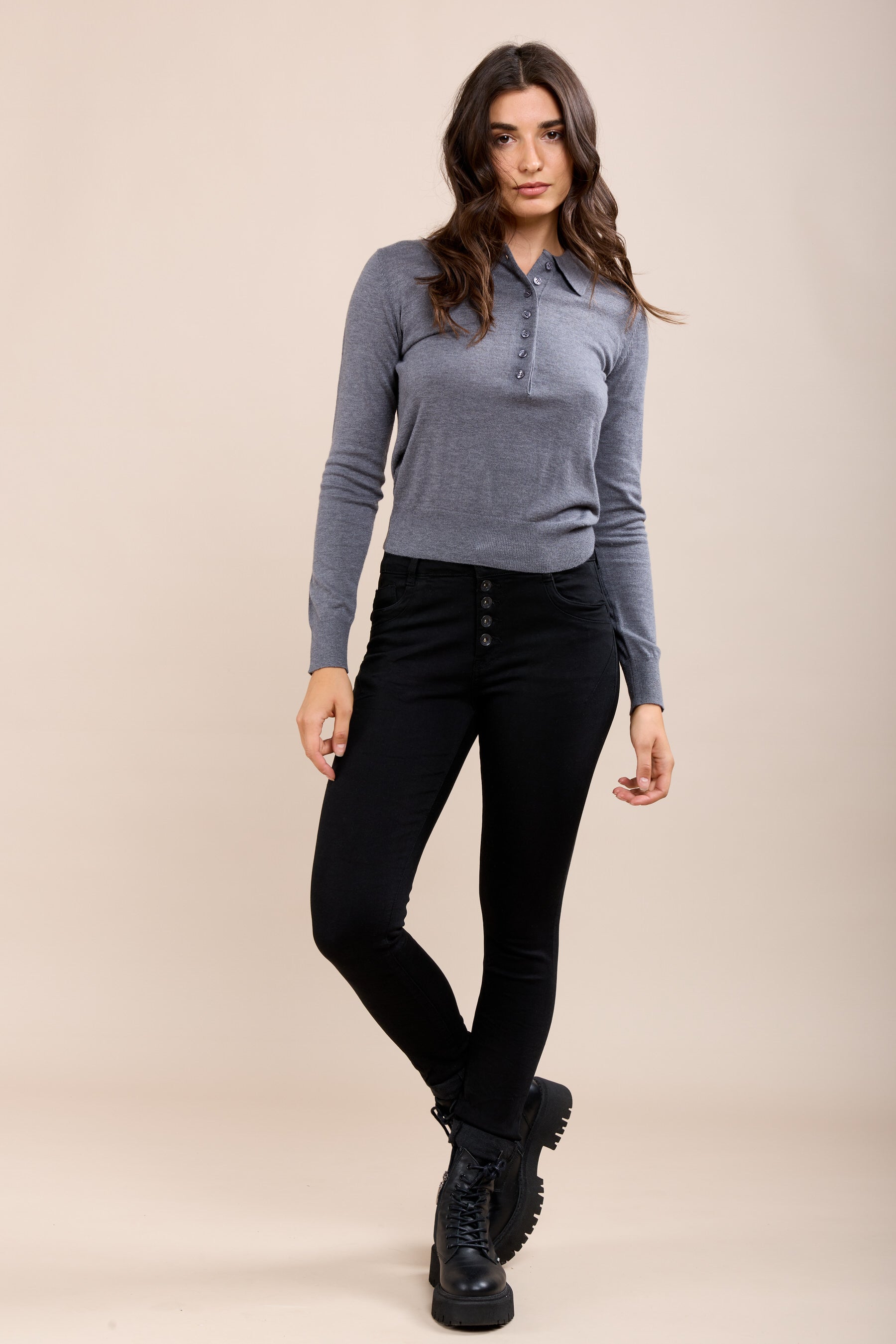 Toxik3 Slim Super Stretch Pants verpletterd effect