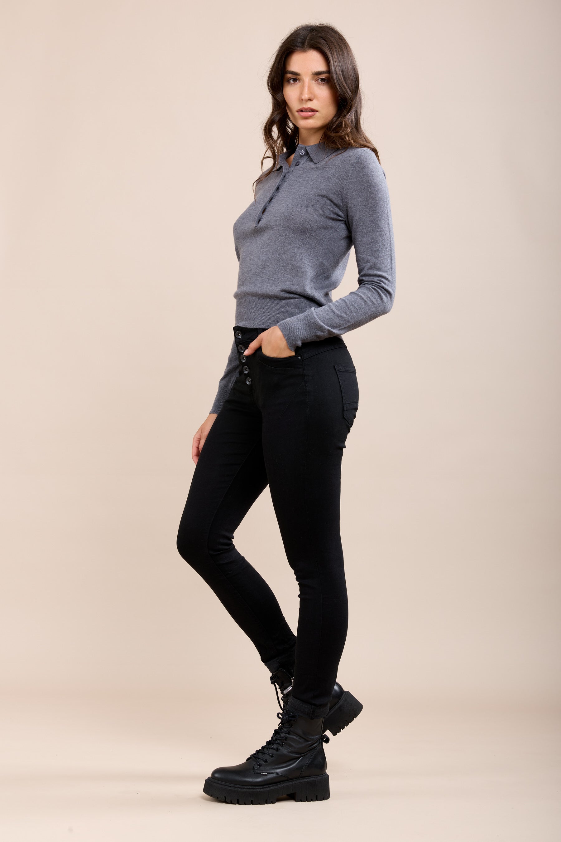 Toxik3 Slim Super Stretch Pants verpletterd effect