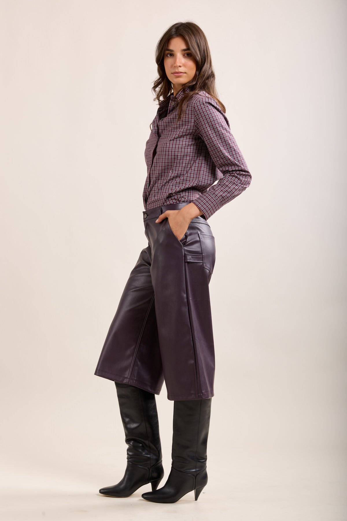 Toxik3 bermuda wide simili cuir