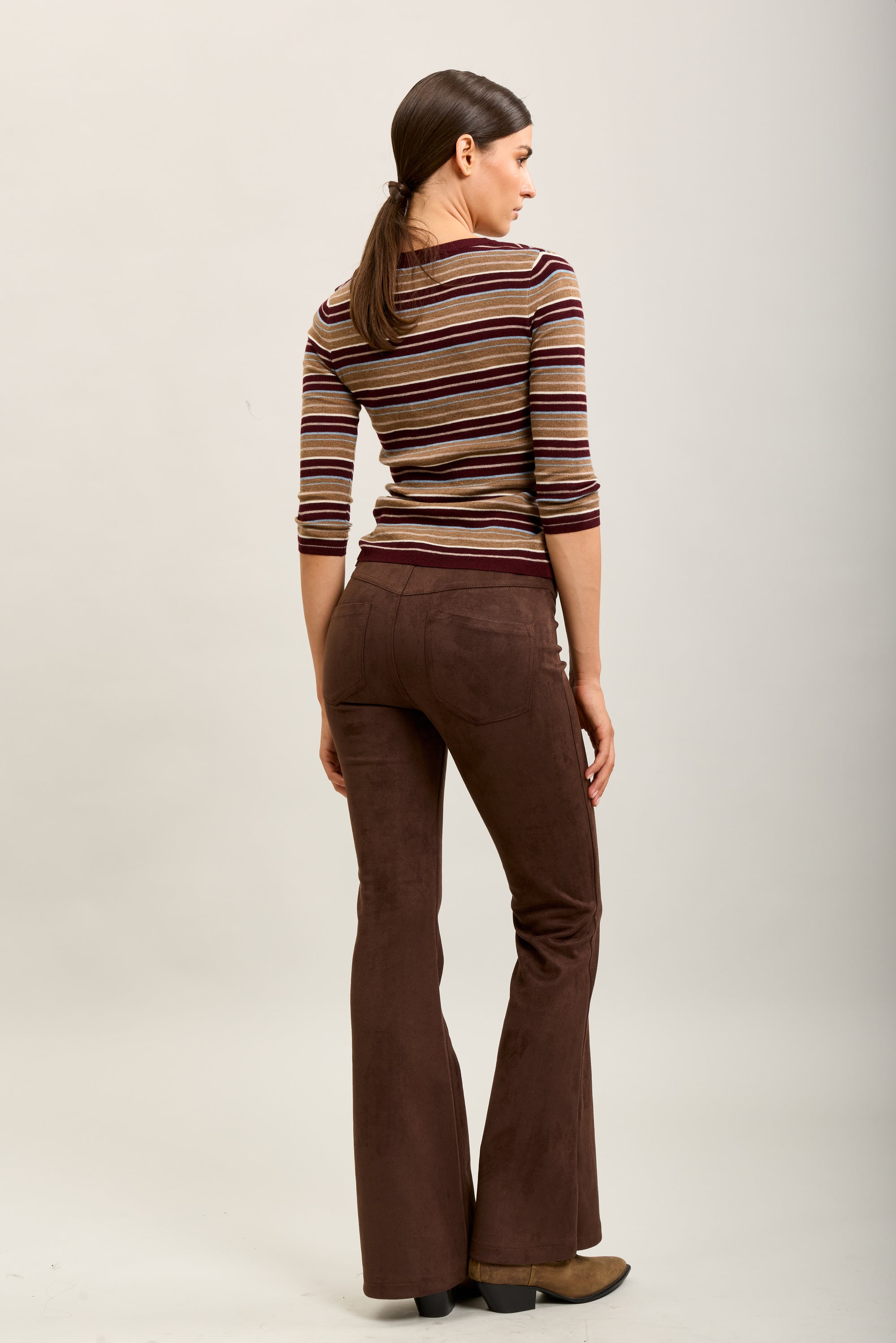 [to_review] Toxik3 pantalon velour stretch bootcut lacet