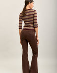 [to_review] Toxik3 pantalon velour stretch bootcut lacet