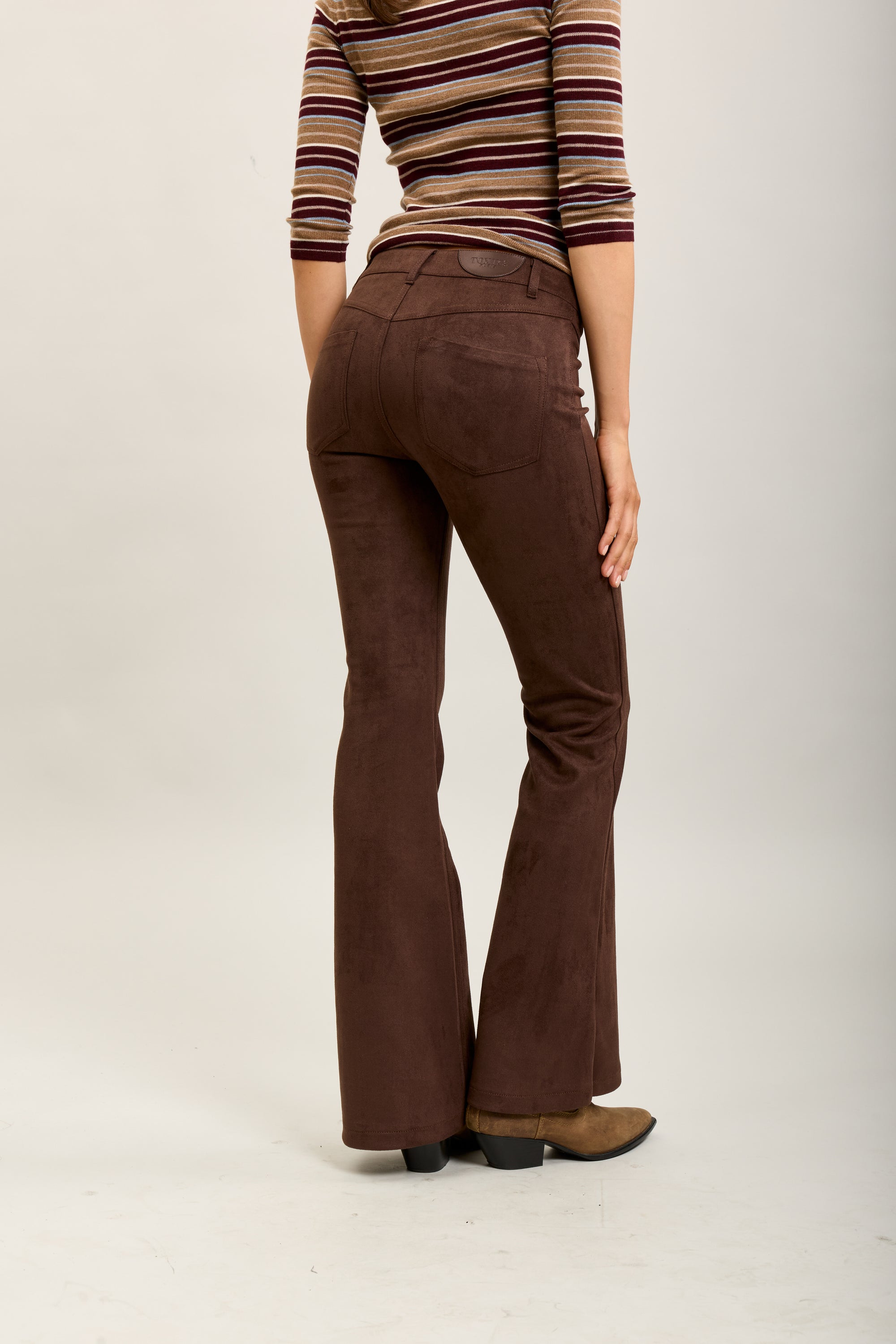 [to_review] Toxik3 pantalon velour stretch bootcut lacet