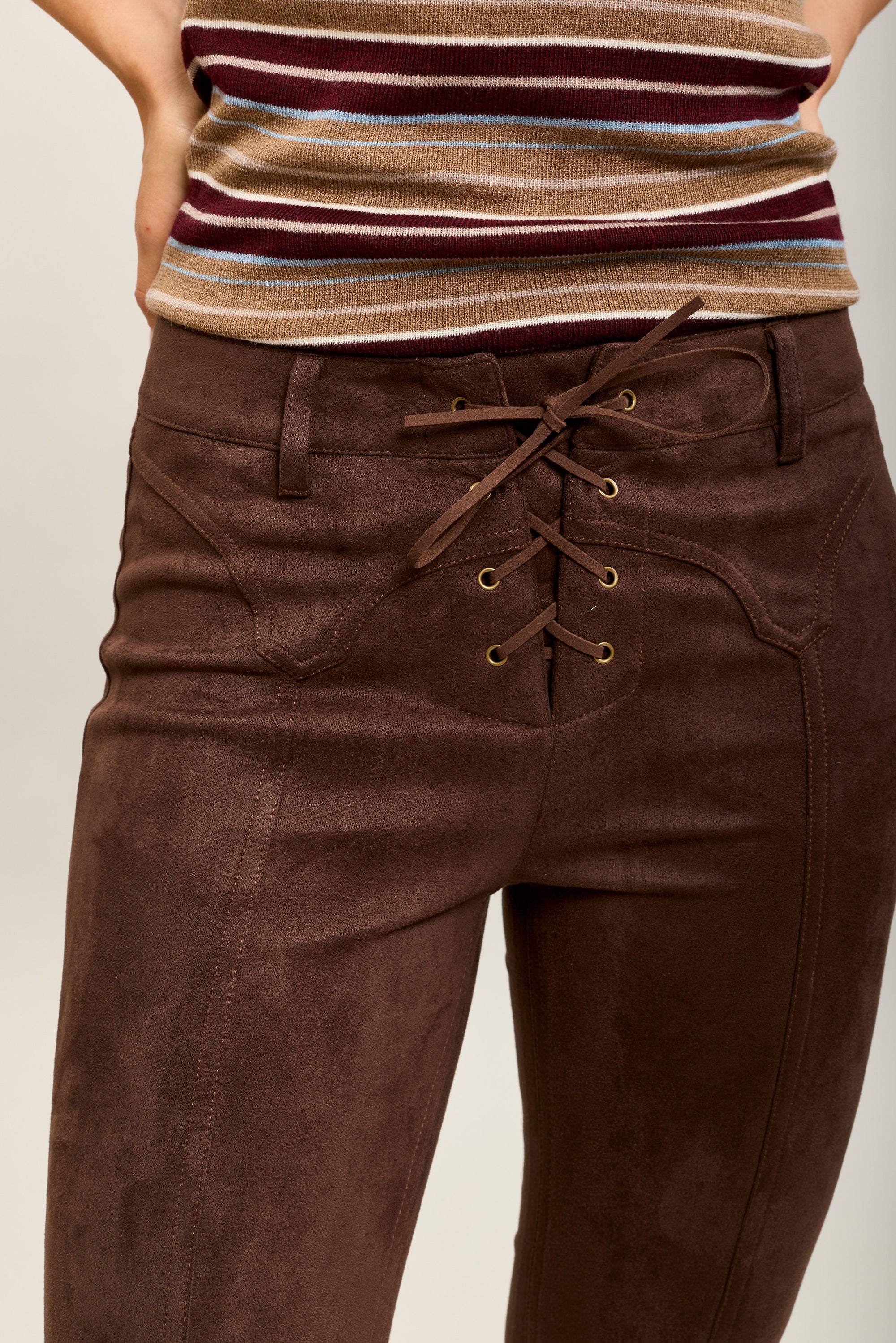 [to_review] Toxik3 pantalon velour stretch bootcut lacet