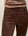 [to_review] Toxik3 pantalon velour stretch bootcut lacet