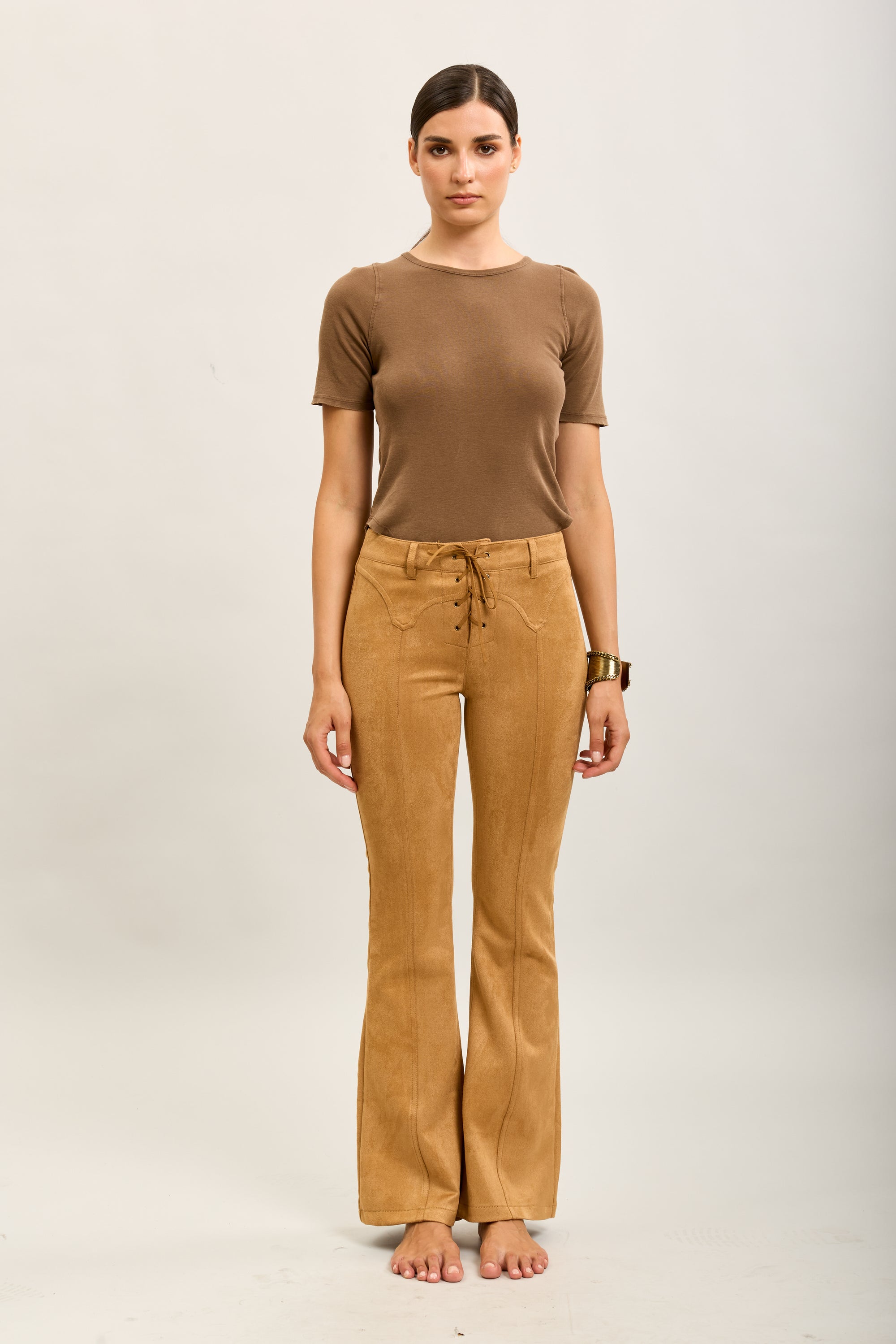 [to_review] Toxik3 pantalon velour stretch bootcut lacet