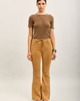 [to_review] Toxik3 pantalon velour stretch bootcut lacet