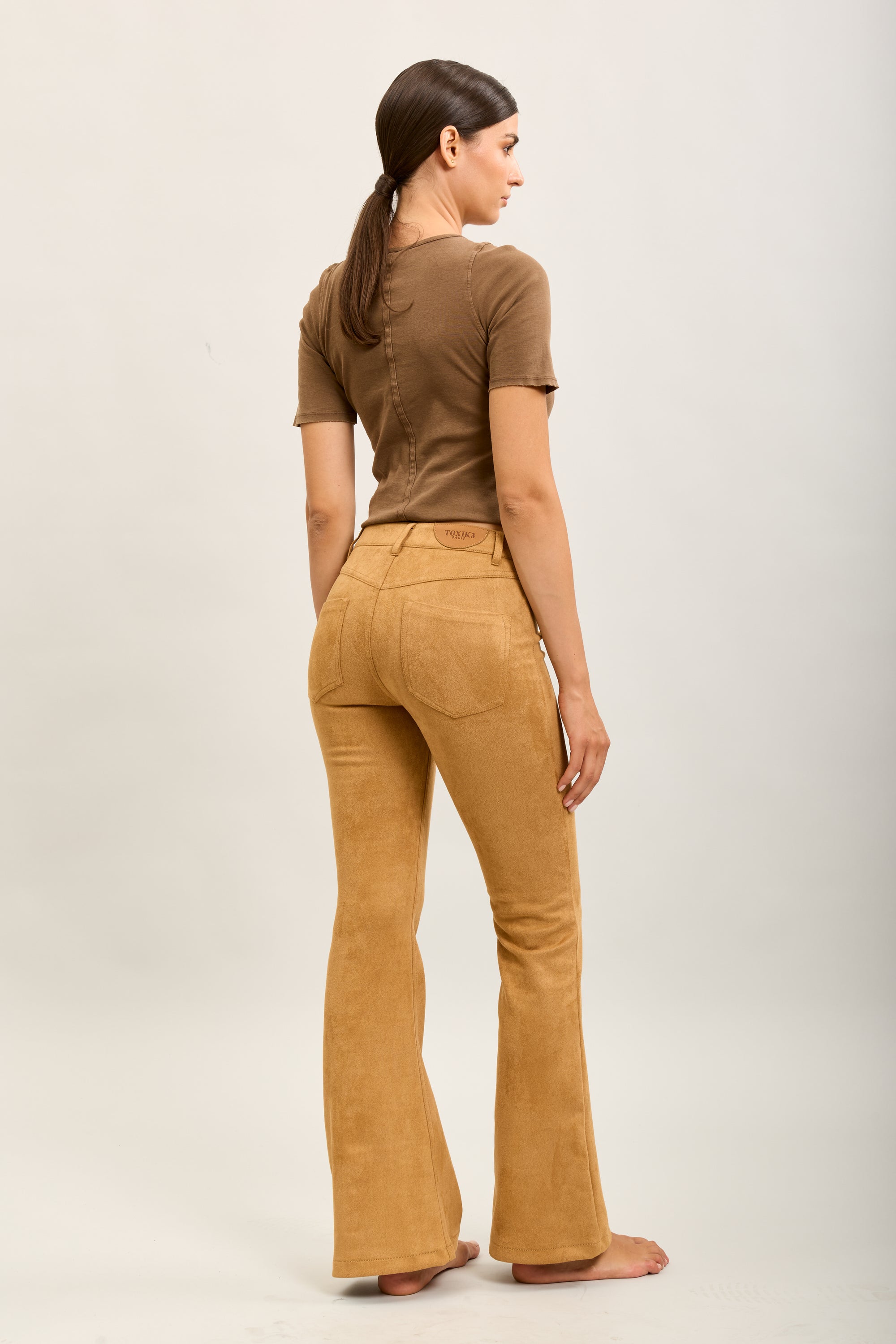 [to_review] Toxik3 pantalon velour stretch bootcut lacet