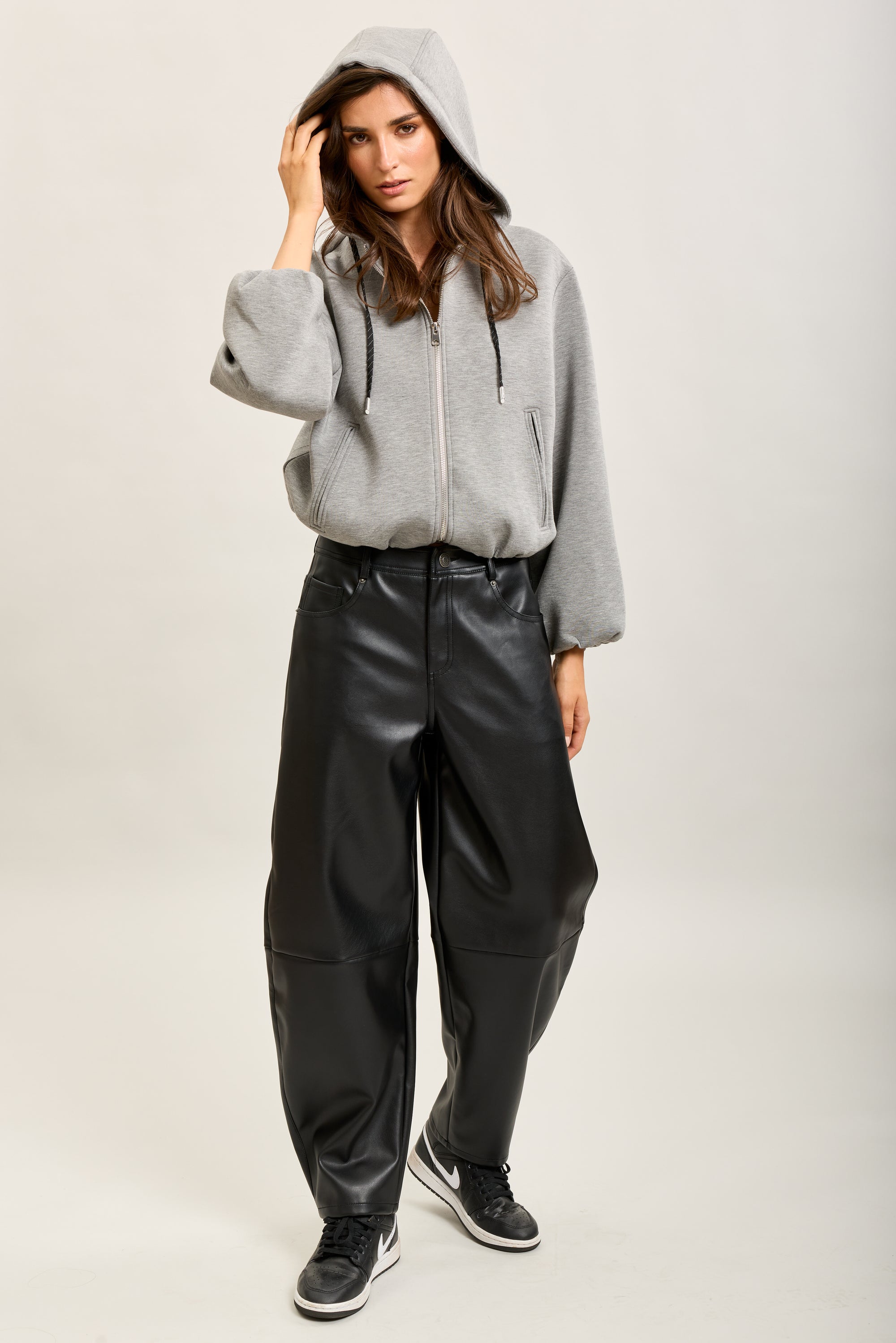 Toxik3 pantalon balloon simili cuir