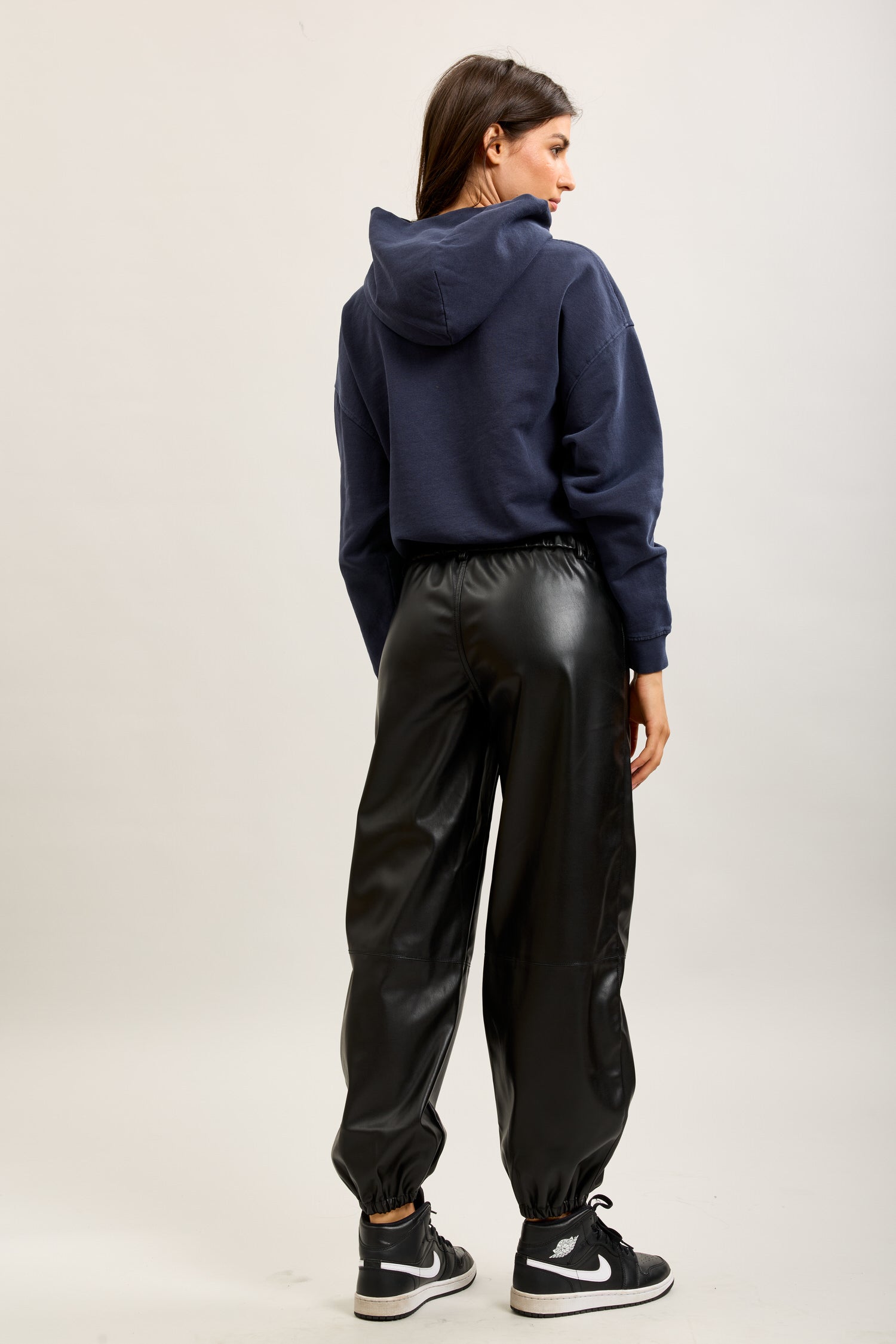 Toxik3 faux leather balloon pants