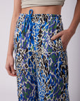 Toxik3 pantalon wide Lyocell imprimé noeud