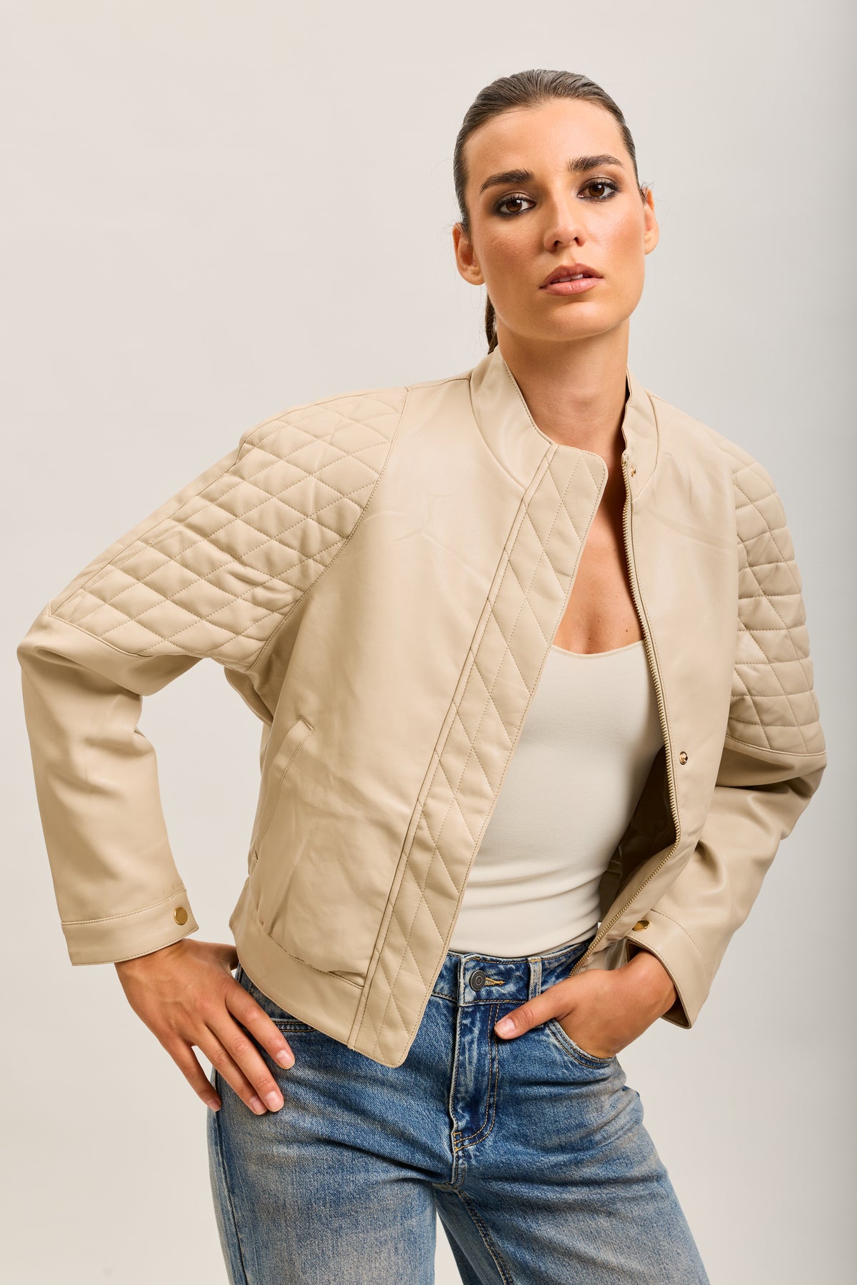 chaqueta biker sintética Toxik3