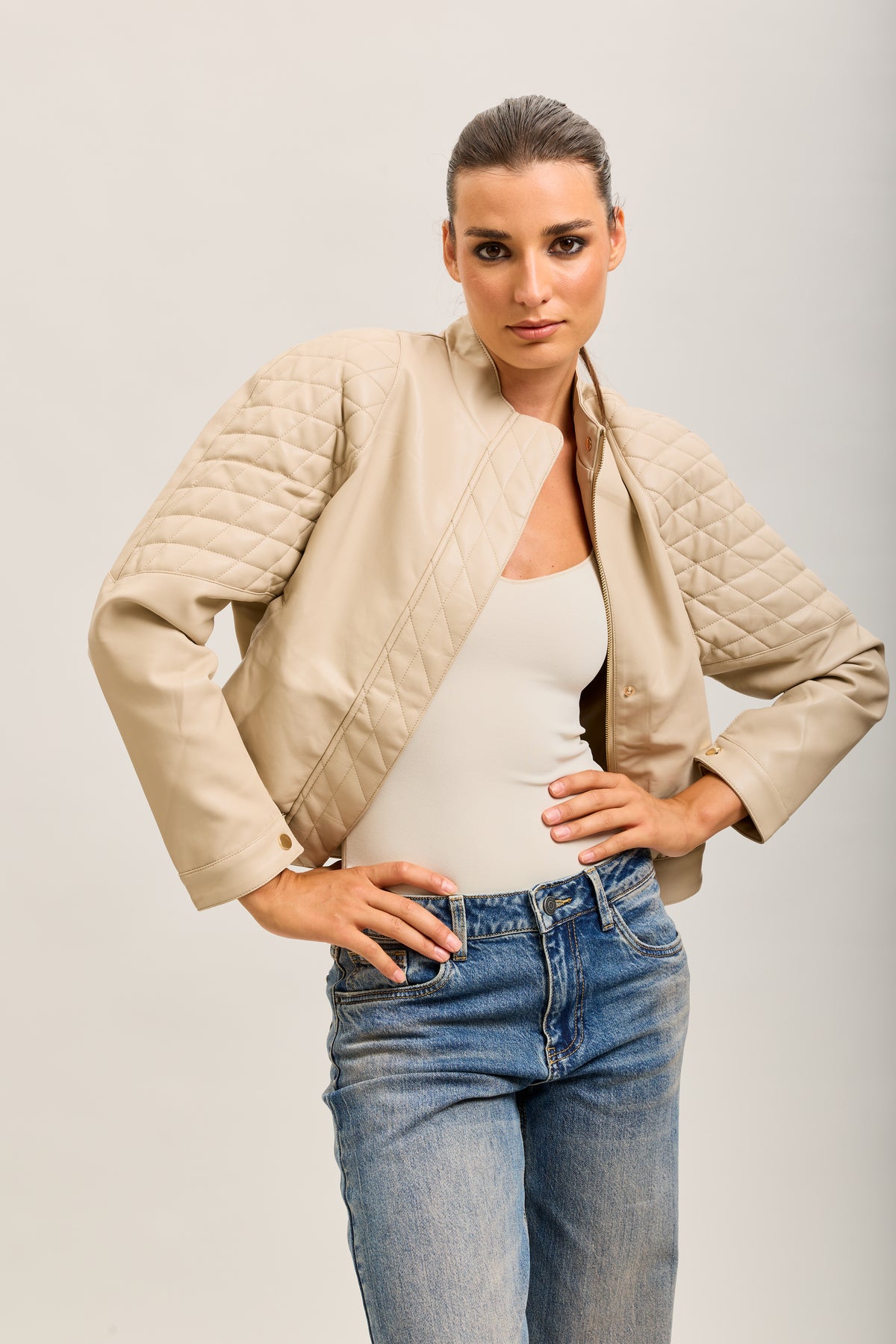 chaqueta biker sintética Toxik3