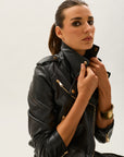 Toxik3 faux crop biker jacket