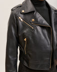 Toxik3 faux crop biker jacket