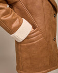 Manteau double face camel moutonné - Maud