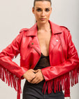 Jacke mit künstlichen Fransen von Toxik3