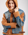 Hot bi -material jacket with hooded - Buddy