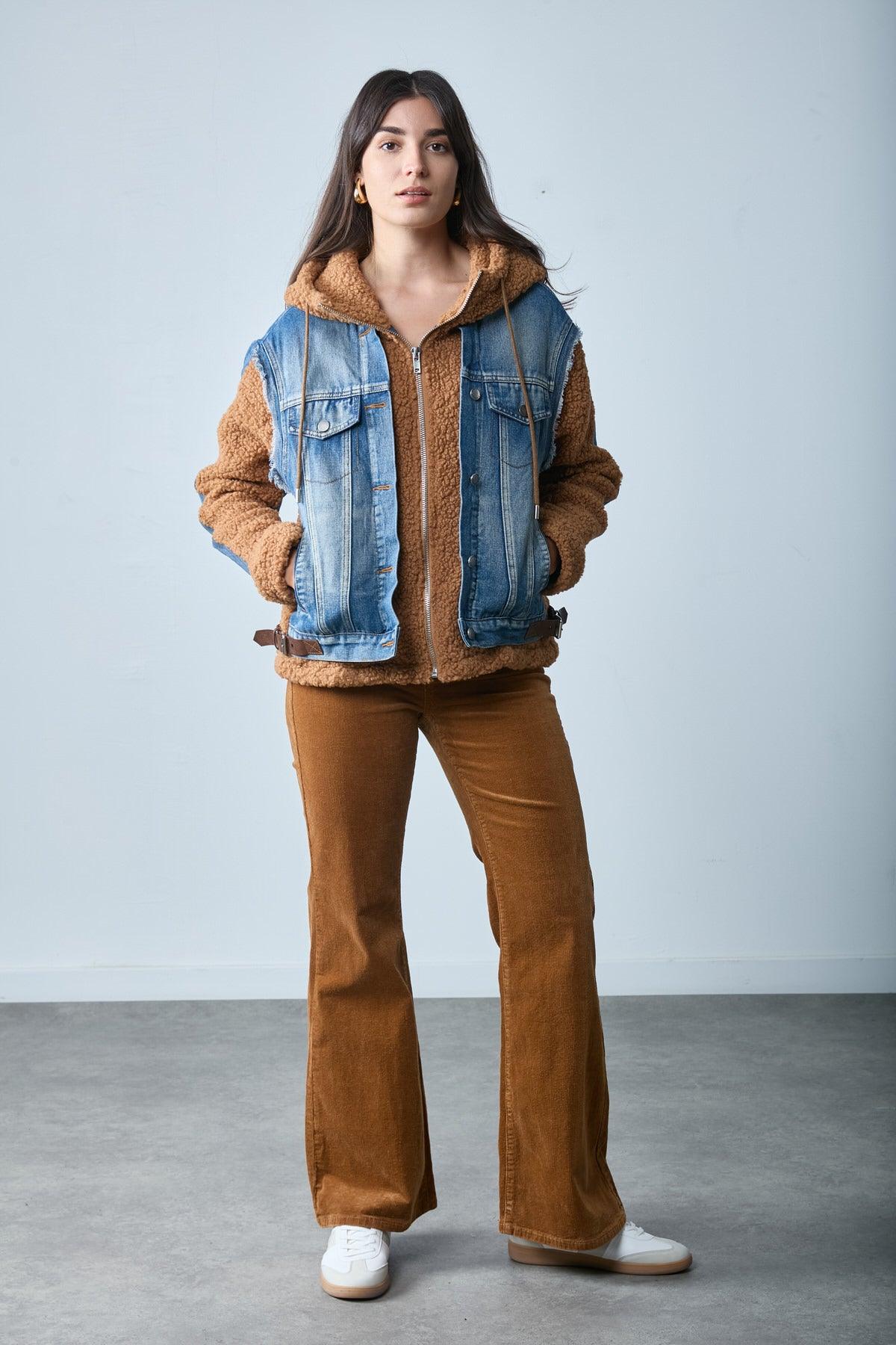 Toxik3 blouson bi-matière chaud à capuche