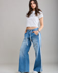 Toxik3 pantalon jean wide délavé denim stretch sport