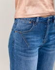 Toxik3 pantalon bootcut en jean detail couture