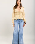 Toxik3 Stretch weite Jeanshose mit kleinen Taschen