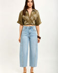 Toxik3 ballonjeansbroek Lyocell studdetails