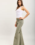 Pantalones vaqueros acampanados de denim elástico Toxik3