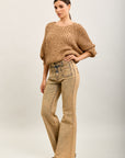 Toxik3 dirty wash country folk flare jeans