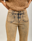 Toxik3 dirty wash country folk flare jeans