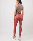 Pantalones impresos Rojo - Solène