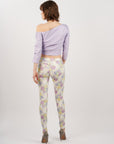 Pantalon imprimé lila - Armelle