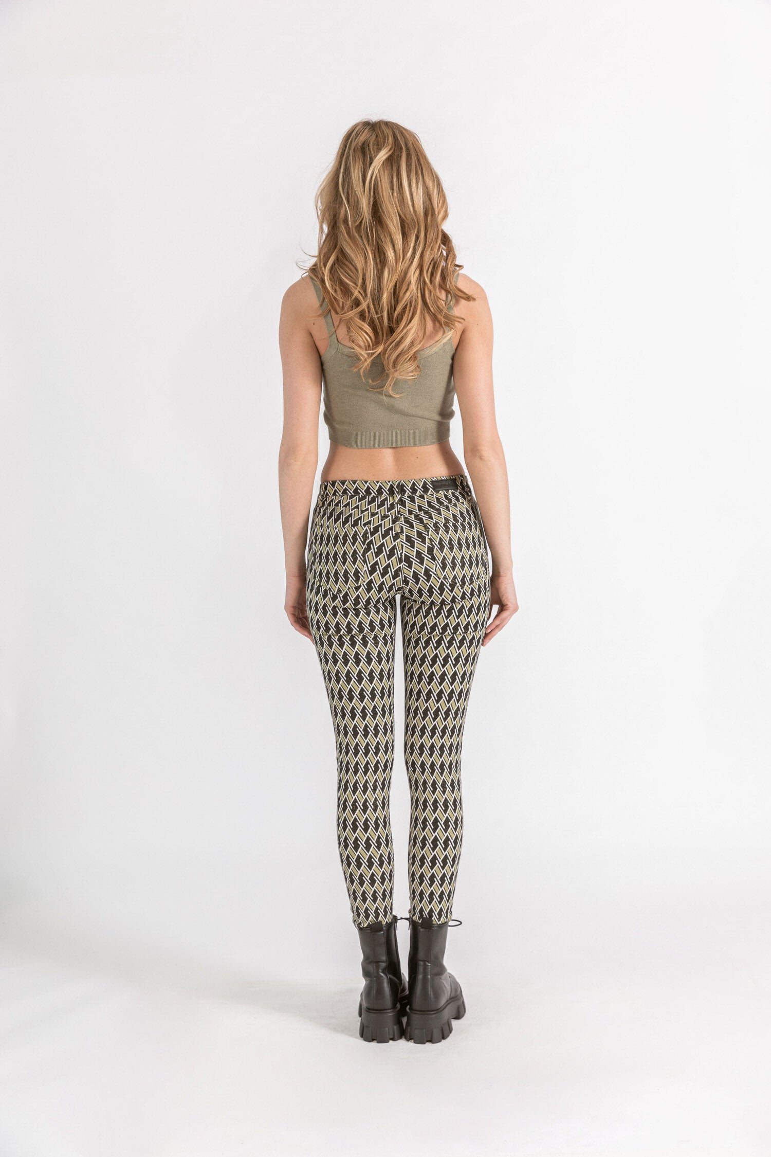 Pantalon soft print carreaux - Yami