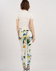 Pantalones impresos por follaje - Yumi